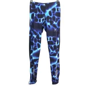 BJORN BORG Blue Purple Black Leggings Workout Pants Full Length Gym Yoga sz S